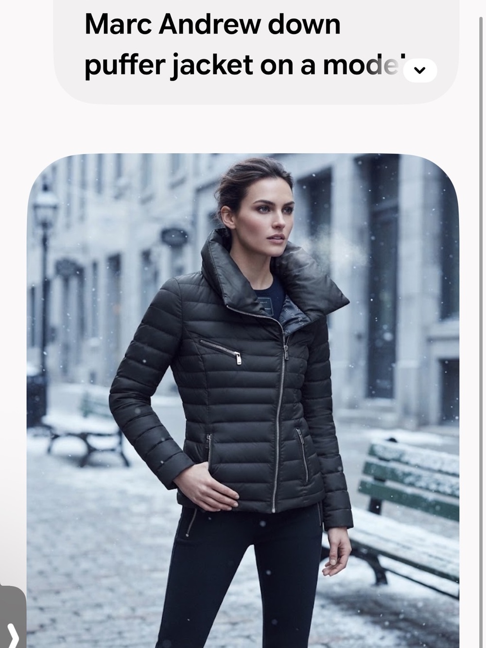 Marc New York Asymmetrical Down
Moto Puffer Jacket high funnel neck
Black S EUC